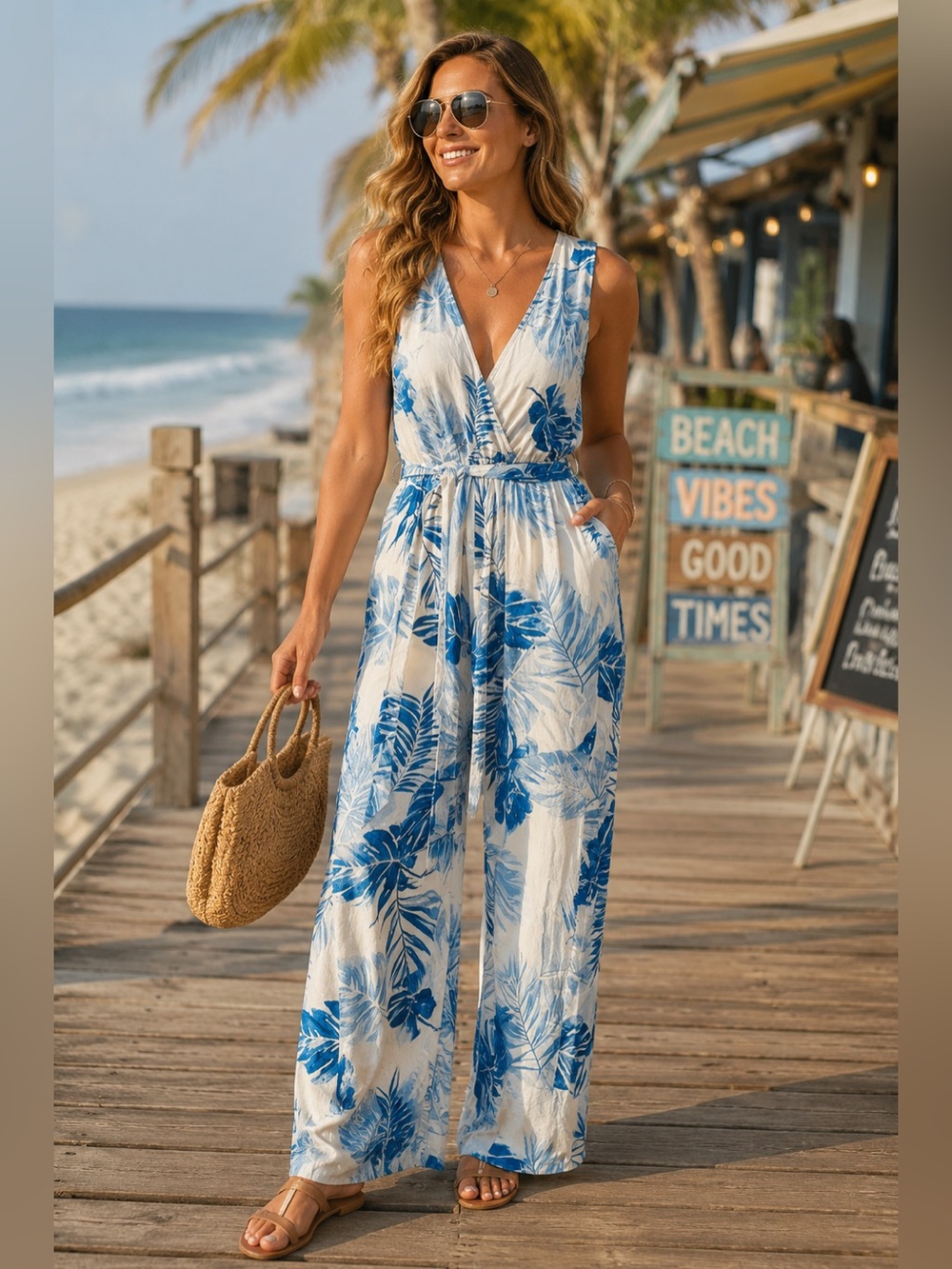 En Crème linen jumpsuit